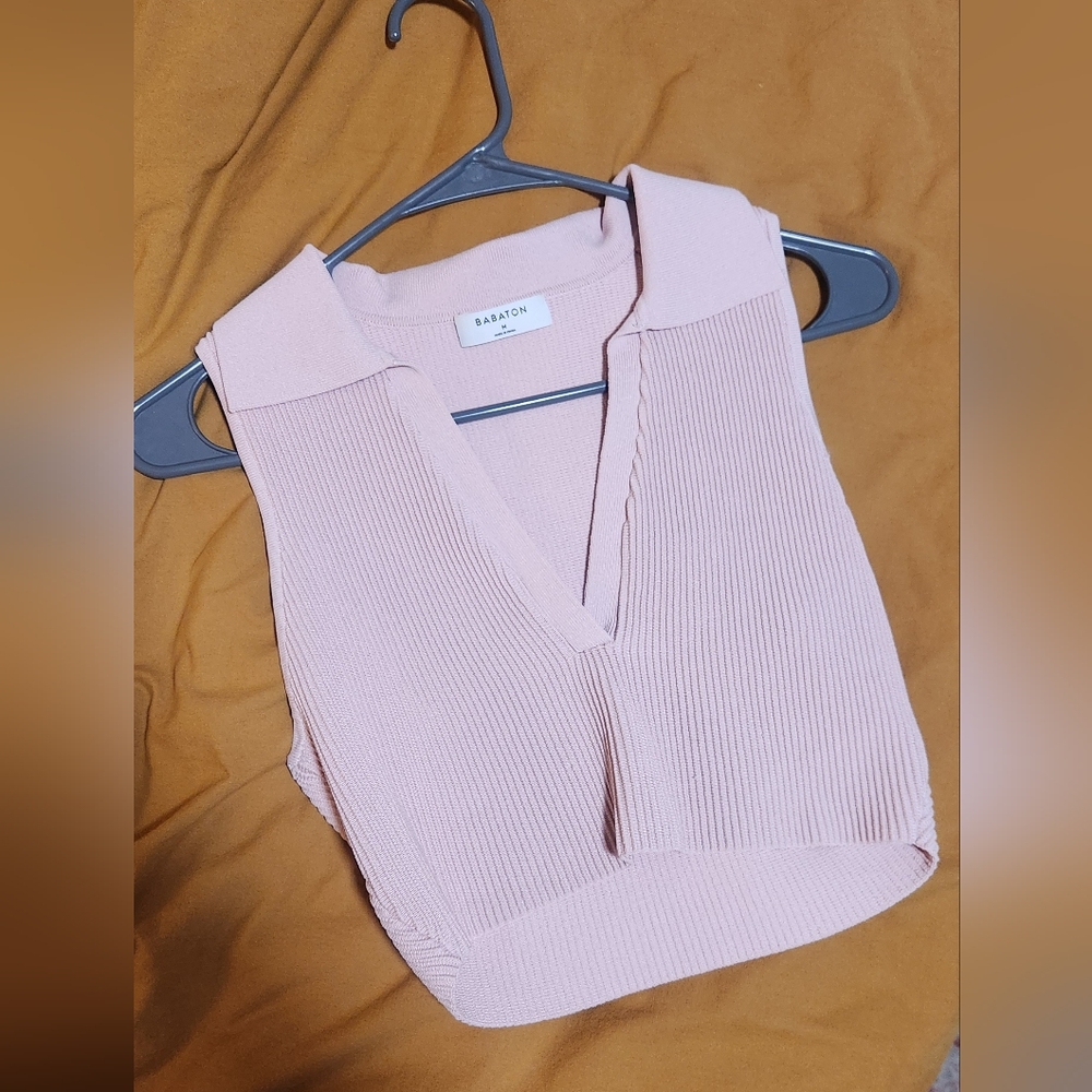 Aritzia Babaton Sculpt Knit Polo